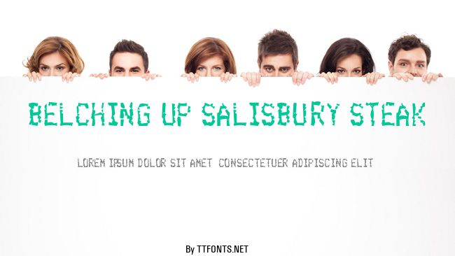 Belching Up Salisbury Steak example