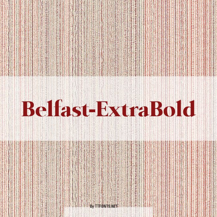 Belfast-ExtraBold example