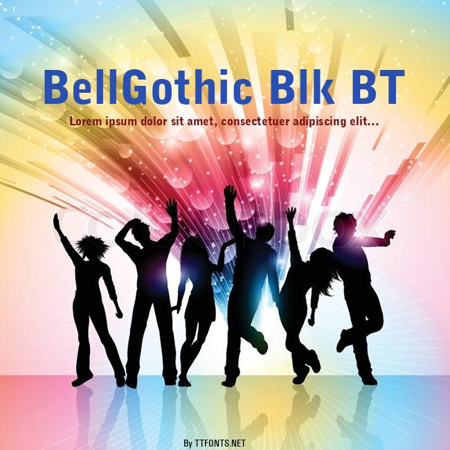 BellGothic Blk BT example