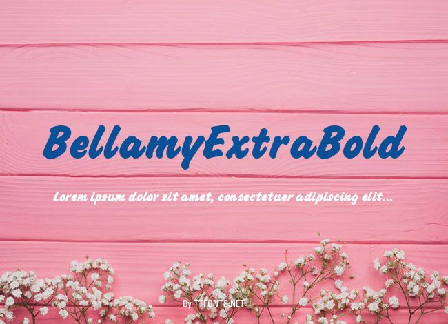 BellamyExtraBold example