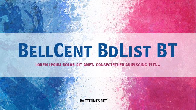 BellCent BdList BT example