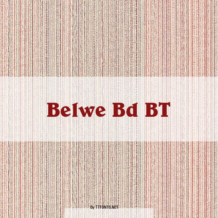 Belwe Bd BT example