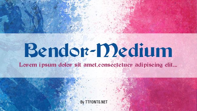 Bendor-Medium example