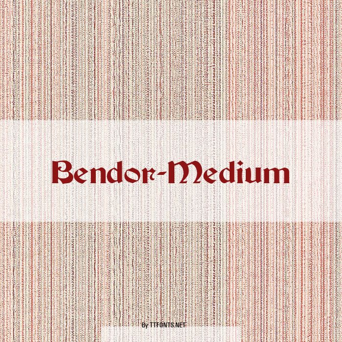 Bendor-Medium example