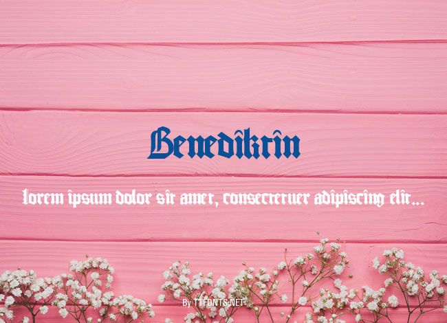 Benediktin example