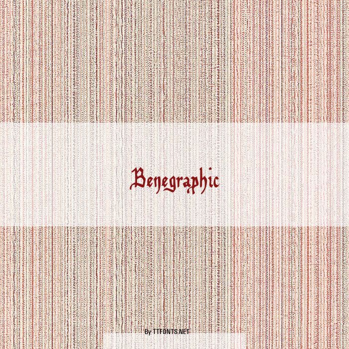 Benegraphic example