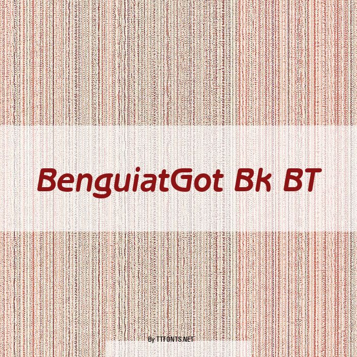BenguiatGot Bk BT example