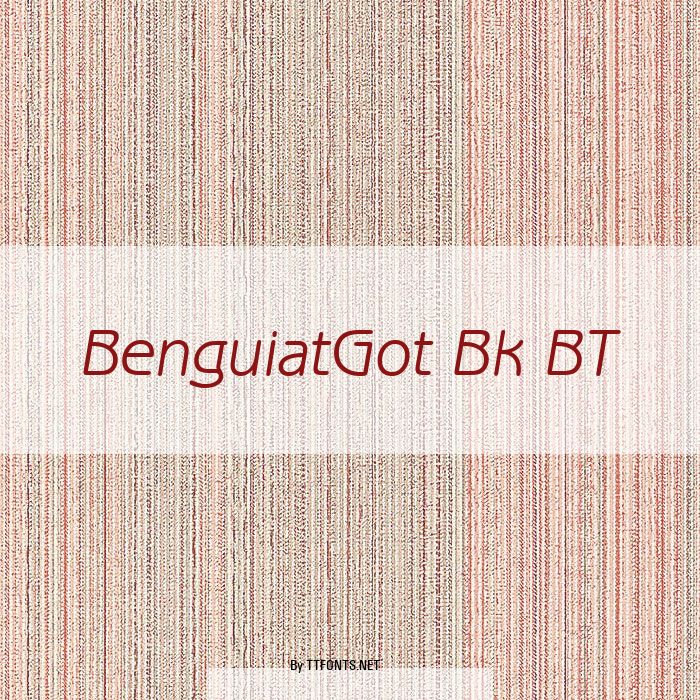 BenguiatGot Bk BT example