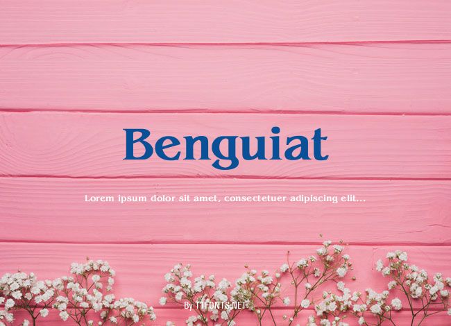 Benguiat example
