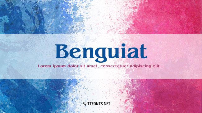 Benguiat example