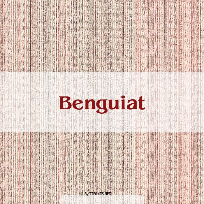 Benguiat example