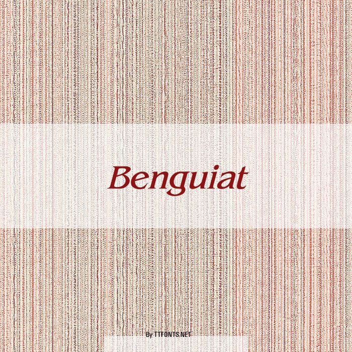 Benguiat example