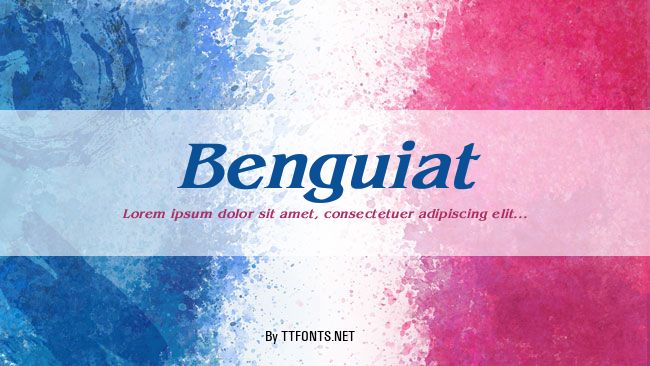 Benguiat example