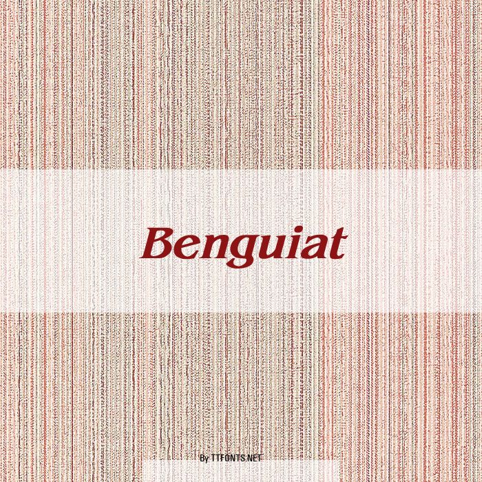 Benguiat example
