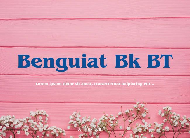 Benguiat Bk BT example