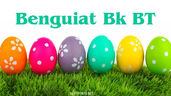 Benguiat Bk BT example