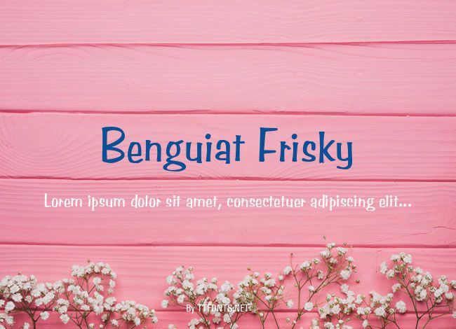 Benguiat Frisky example
