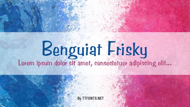 Benguiat Frisky example