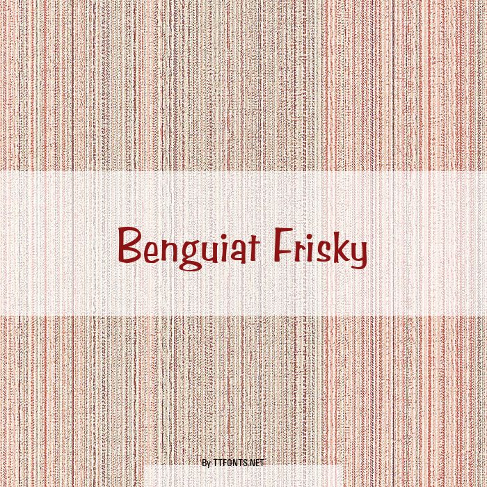 Benguiat Frisky example