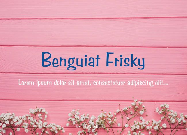 Benguiat Frisky example