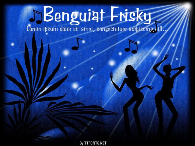 Benguiat Frisky example