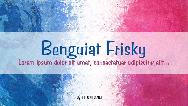 Benguiat Frisky example