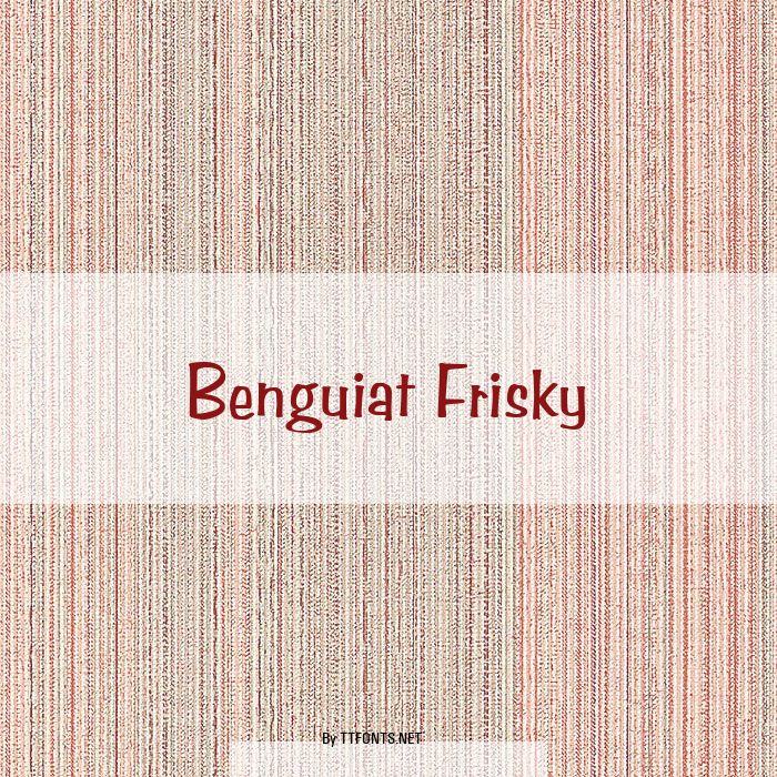 Benguiat Frisky example