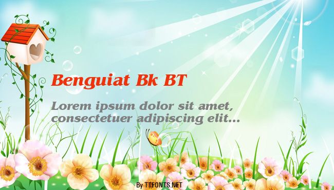 Benguiat Bk BT example