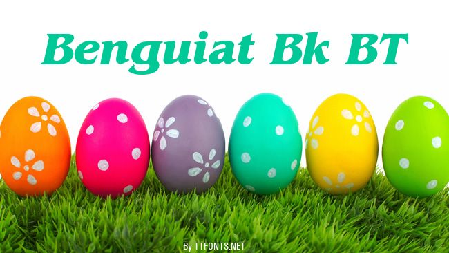Benguiat Bk BT example