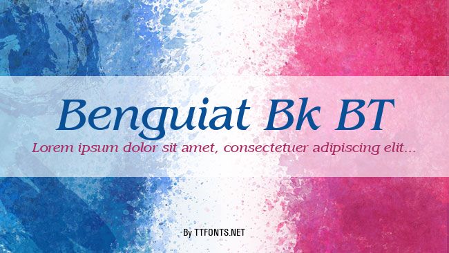 Benguiat Bk BT example