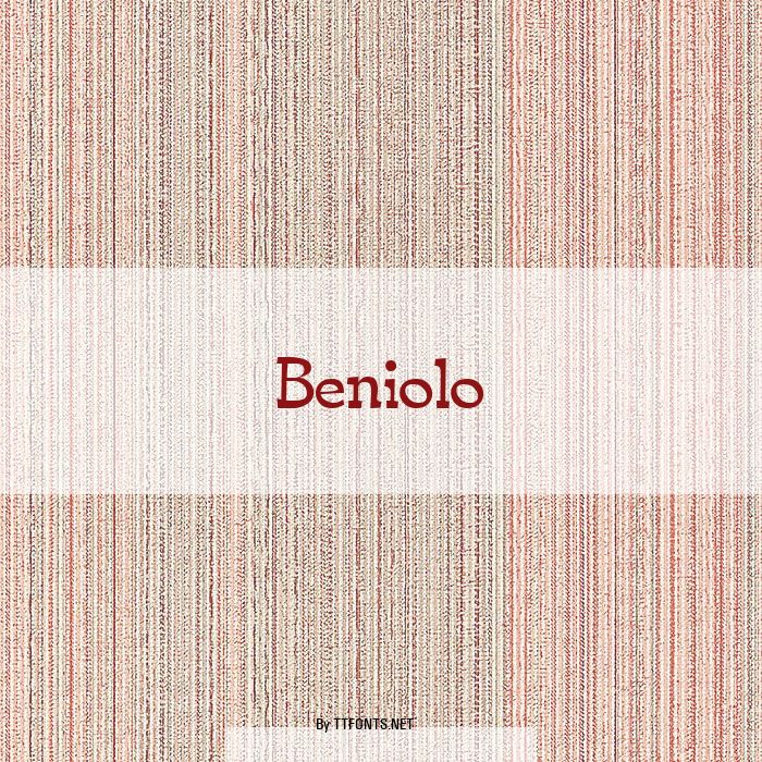 Beniolo example
