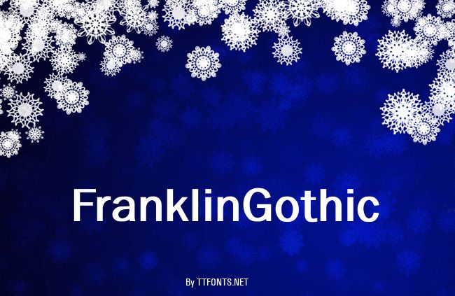 FranklinGothic example