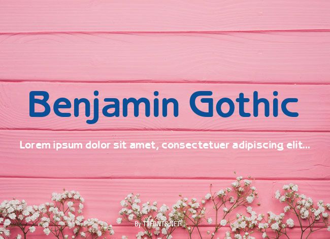 Benjamin Gothic example