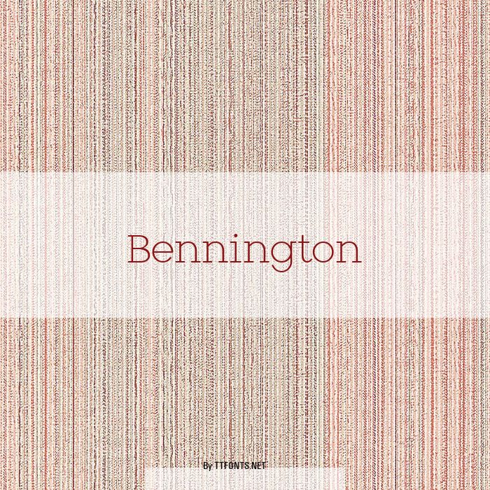 Bennington example