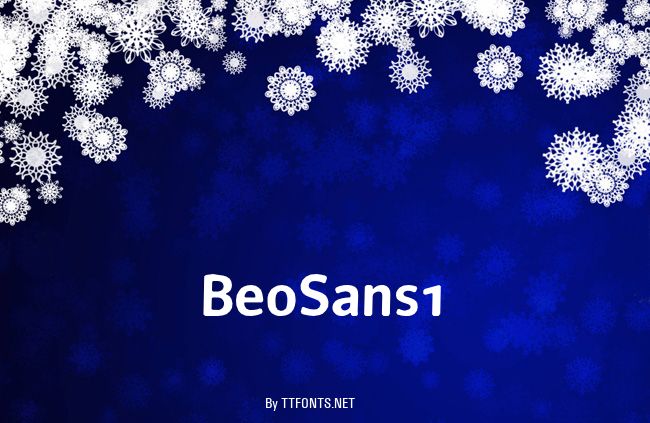BeoSans1 example