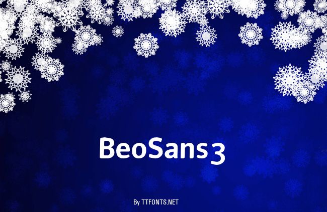 BeoSans3 example