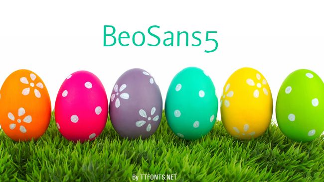 BeoSans5 example