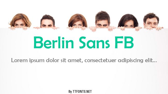 Berlin Sans FB example