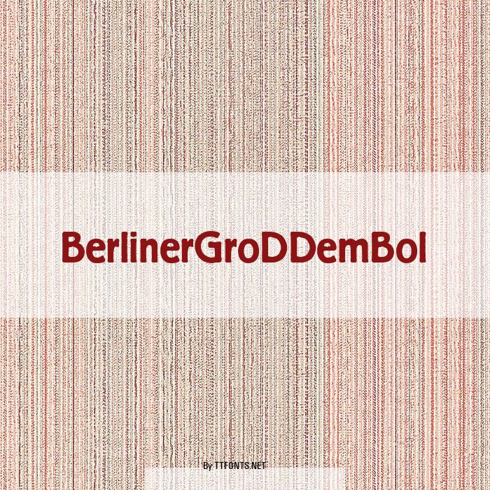 BerlinerGroDDemBol example