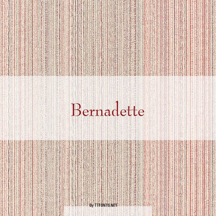 Bernadette example