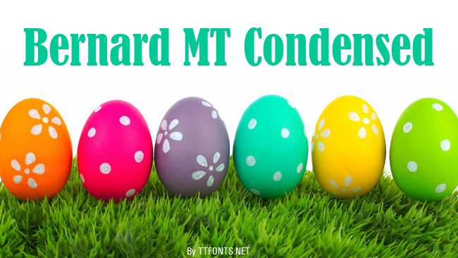 Bernard MT Condensed example