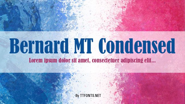 Bernard MT Condensed example