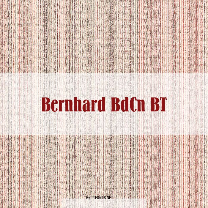 Bernhard BdCn BT example