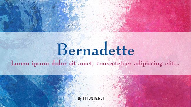 Bernadette example