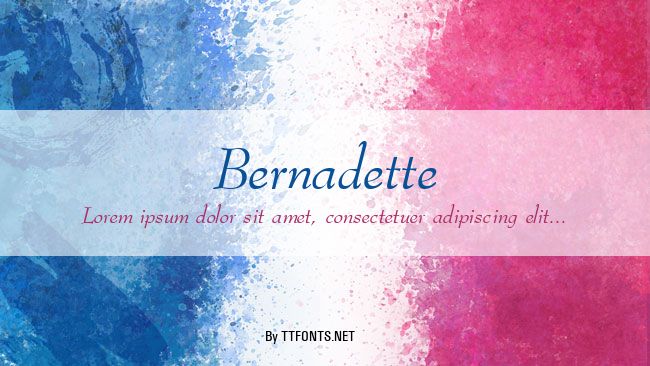 Bernadette example
