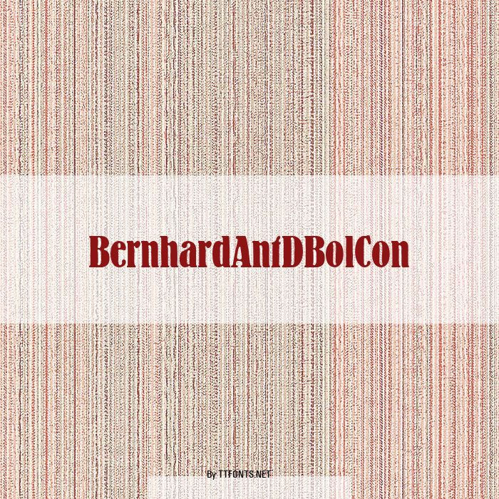 BernhardAntDBolCon example