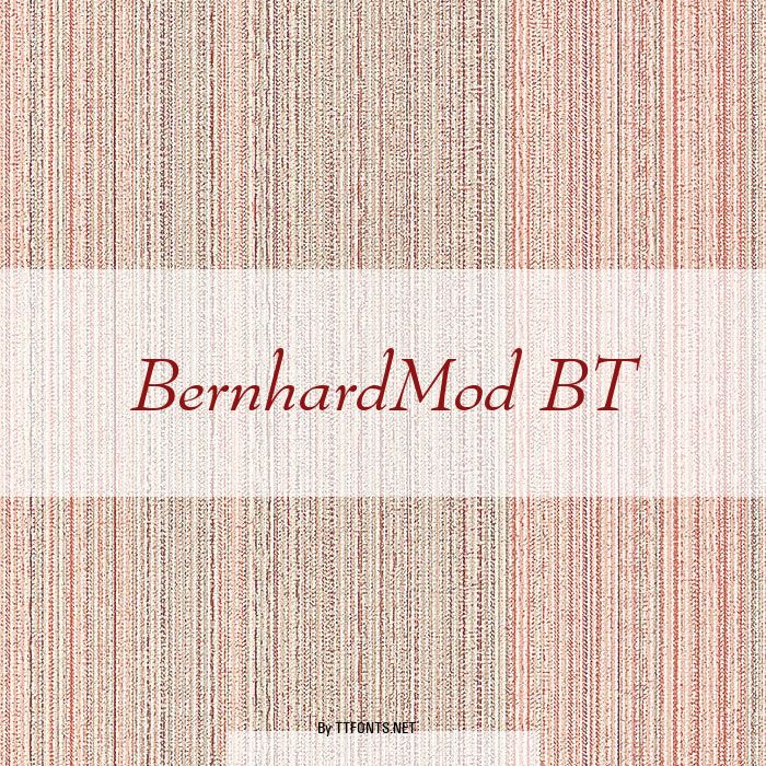 BernhardMod BT example