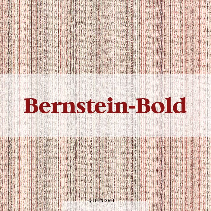 Bernstein-Bold example