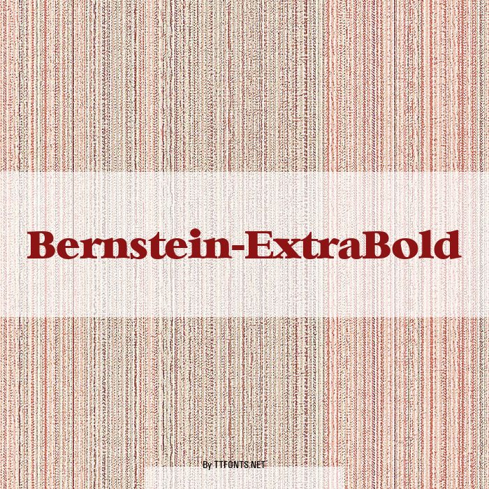 Bernstein-ExtraBold example