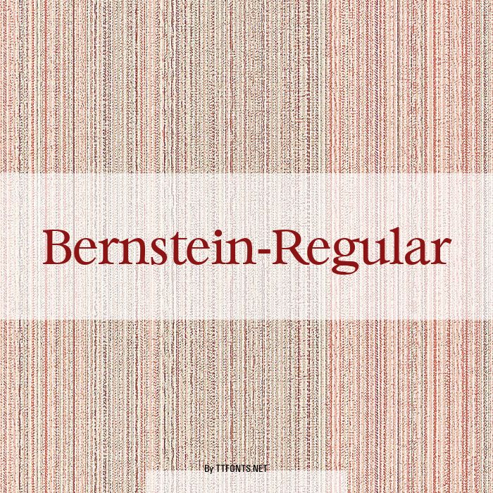 Bernstein-Regular example